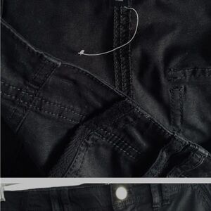 WHBM Slim Utility Crop Cargo Pants Classic Rise Black Size 4